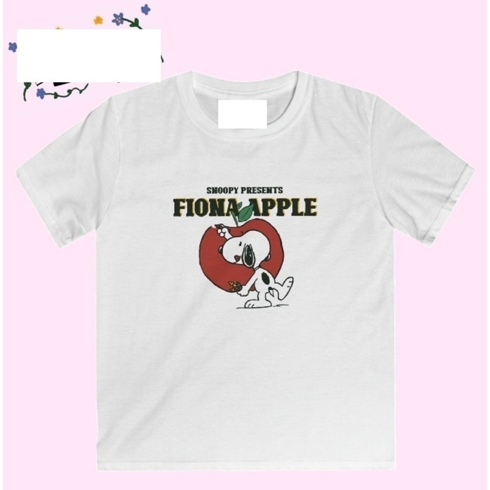 F Is For Fiona White Tee  Fiona Apple 1990S